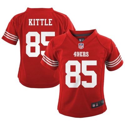 Toddlers Red San Francisco 49ers #85 George Kittle Stitched Game Jersey